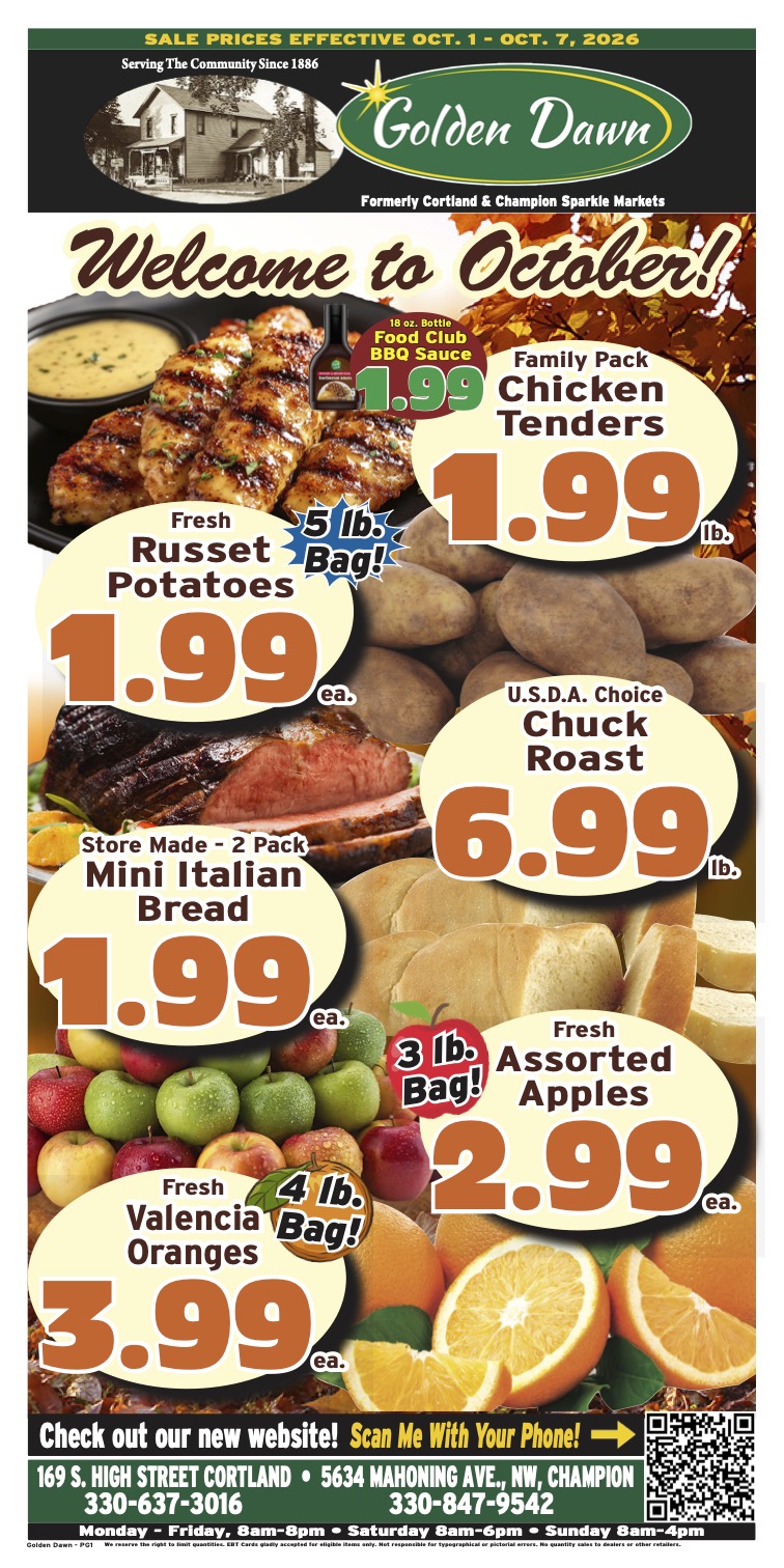 Weekly Ad Page 1